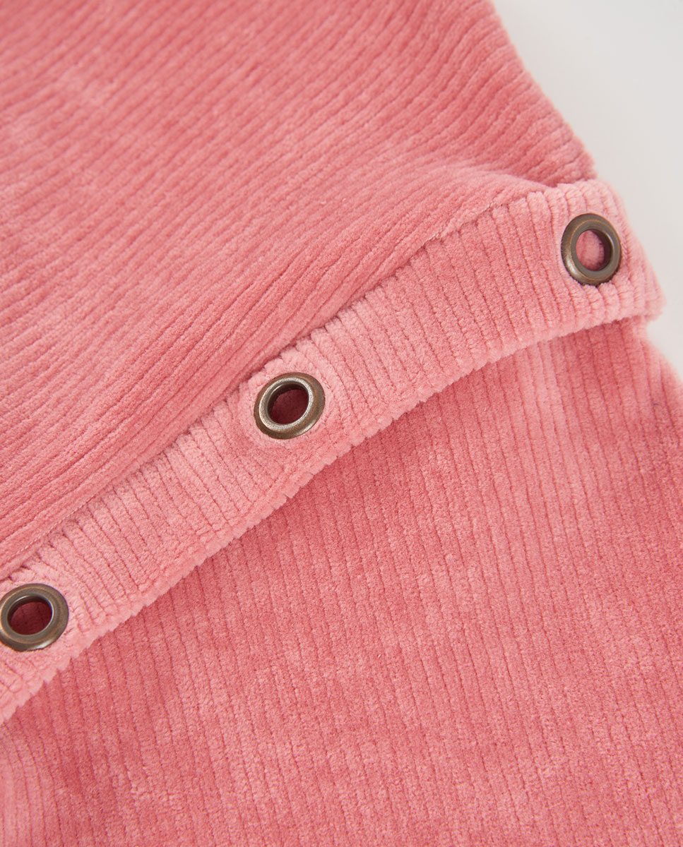 Sweatshirt Infantil de Manga Comprida com Gola Redonda Rosa-4