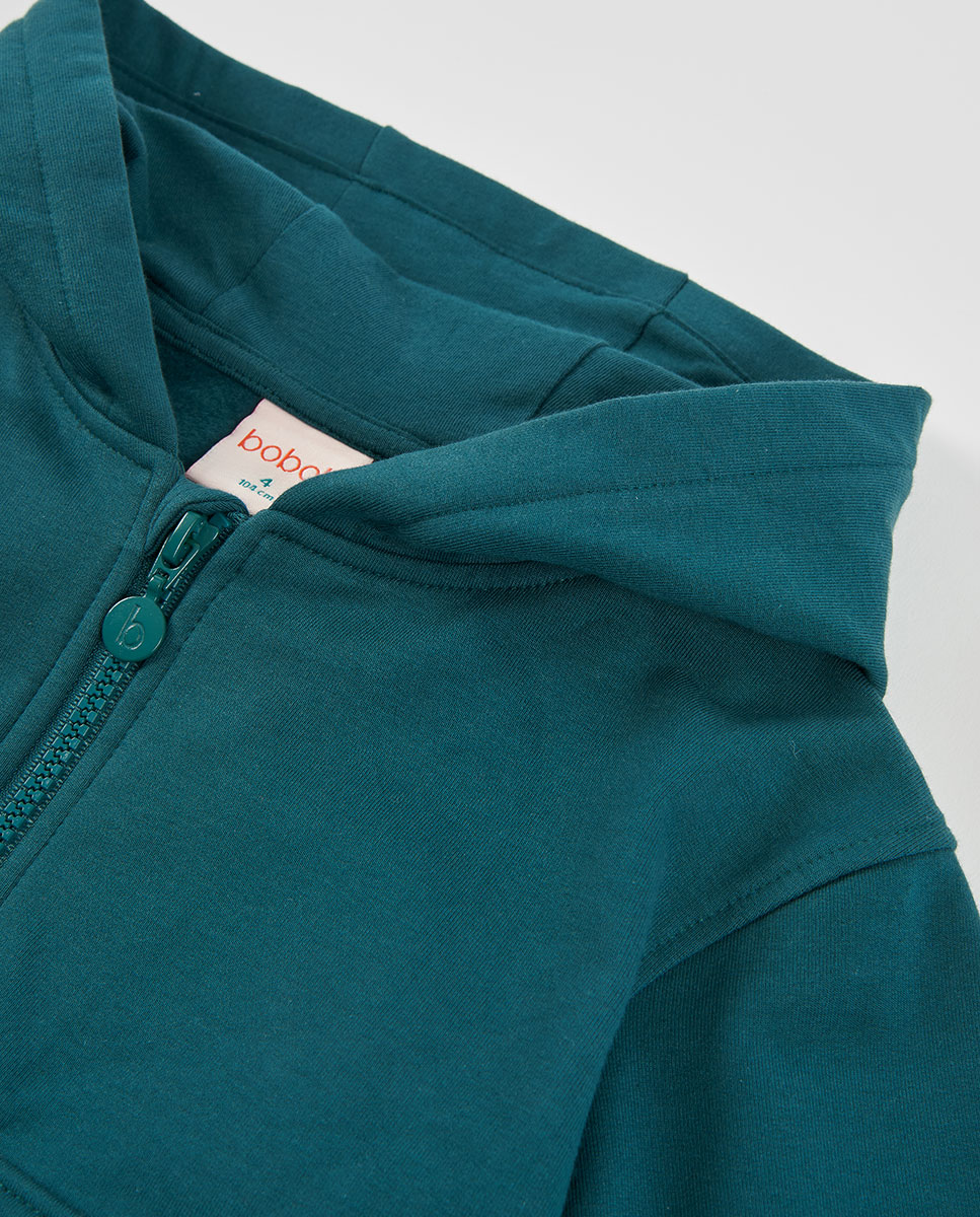 Casaco de Felpa Infantil com Capuz e Fecho Zip Multicolor-3