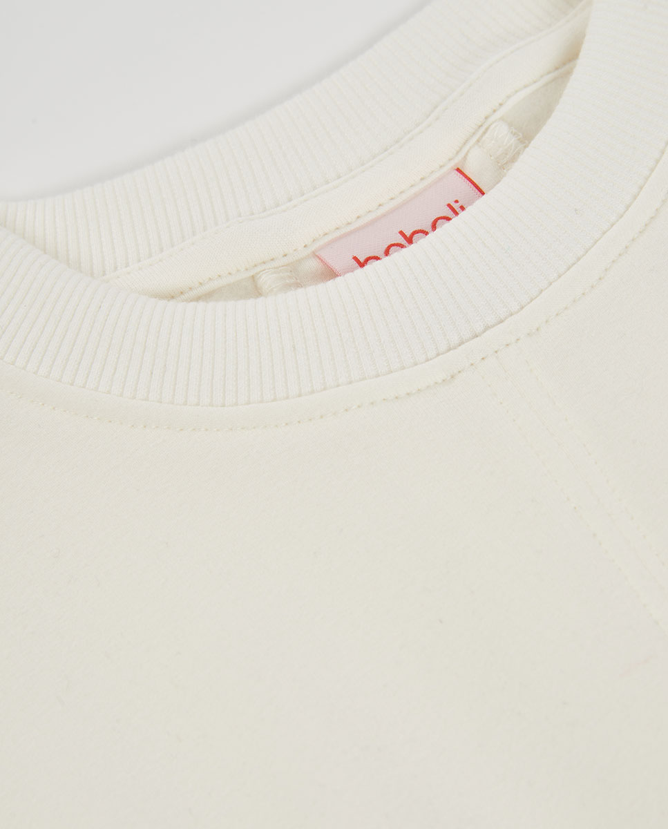 Sweatshirt de Felpa Infantil de Manga Comprida com Estampado de Estrelas Branco-3