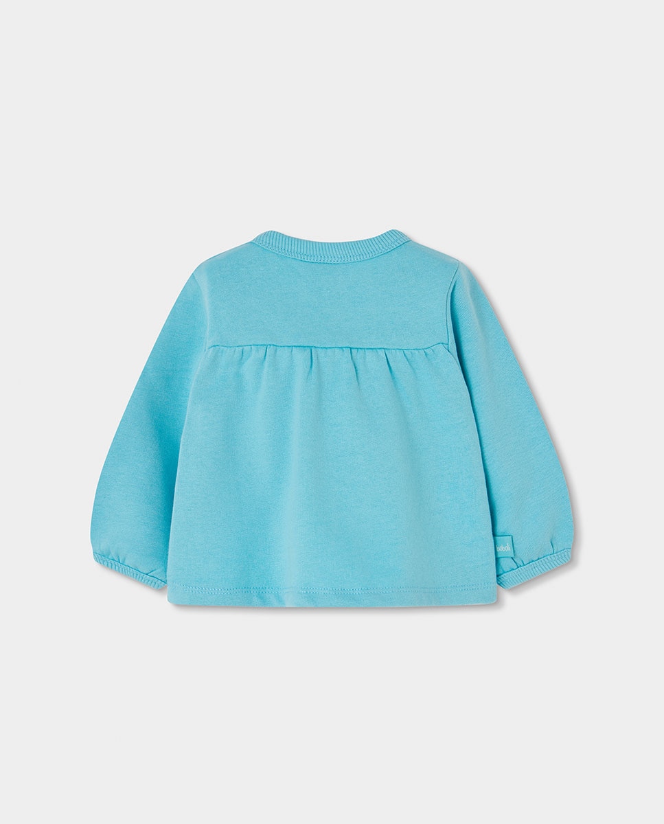 Sweatshirt de Felpa para Bebé de Algodão de Manga Comprida Multicolor-2