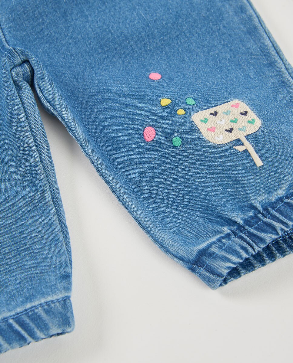 Casaco de Malha para Bebé com Capuz Desmontável e Fecho Zip Multicolor-4