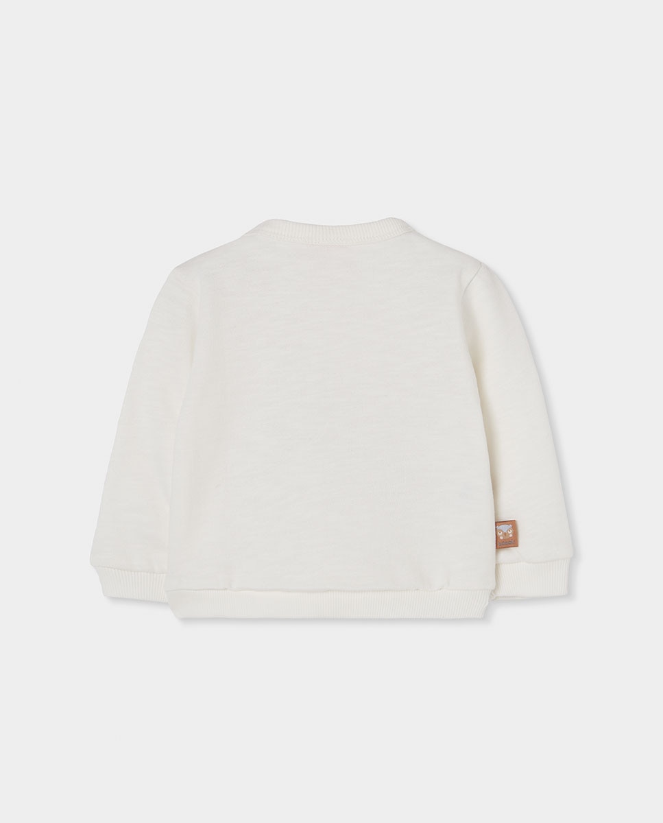 Sweatshirt de Felpa de Algodão para Bebé de Manga Comprida Multicolor-2
