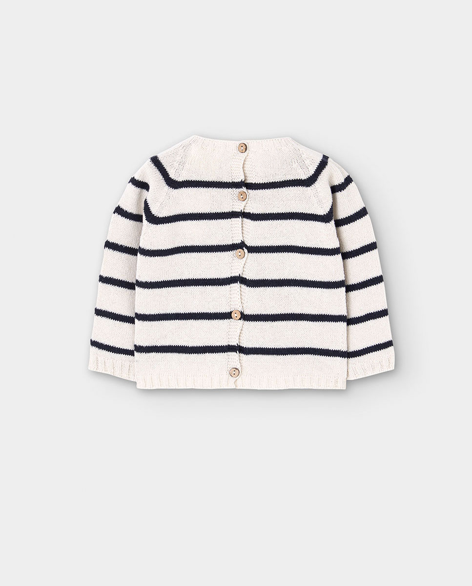 Camisola de Malha para Bebé Boboli Branco-2