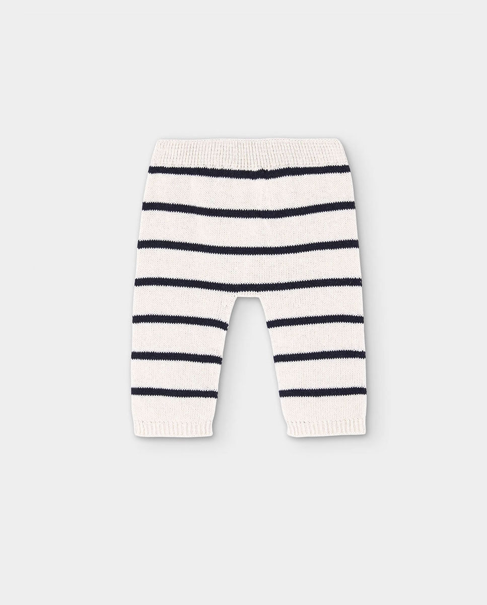 Calças de Malha para Bebé Boboli Branco-2