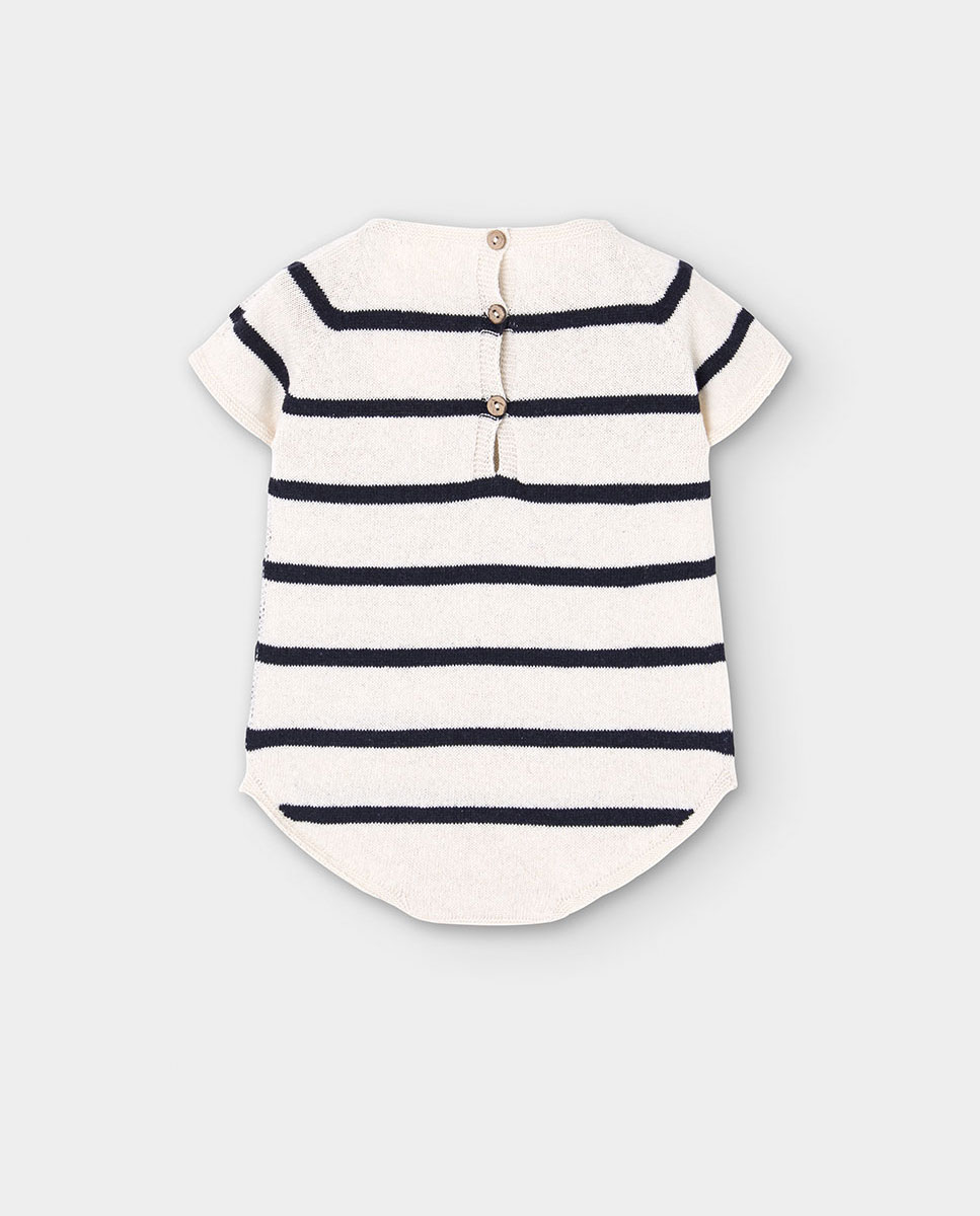 Babygrow de Malha para Bebé Boboli Branco-2