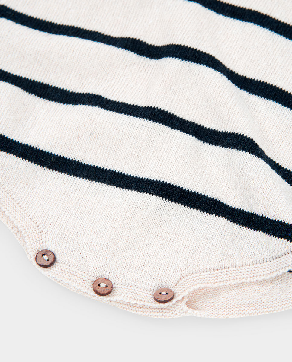 Babygrow de Malha para Bebé Boboli Branco-4