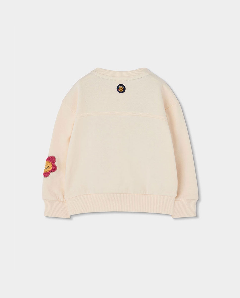 Sweatshirt de Felpa Infantil de Algodão e Manga Comprida Multicolor-2
