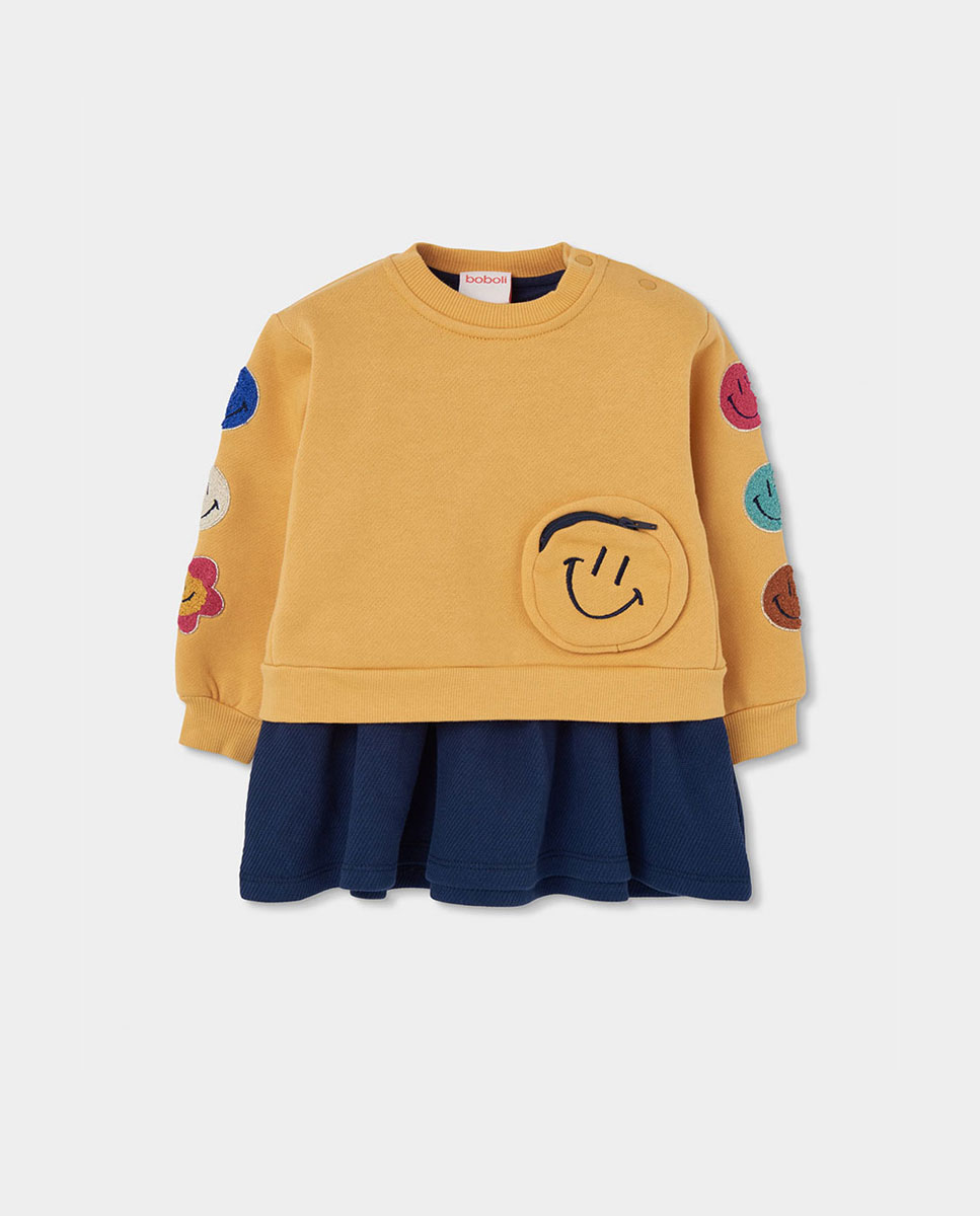 Imagem 0 de Sweatshirt de Felpa Infantil de Algodão e Manga Comprida