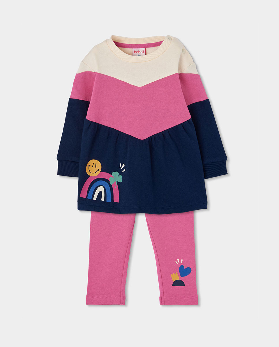 Imagem 0 de Collants Infantil com Estampado de Flores e Cintura Subida