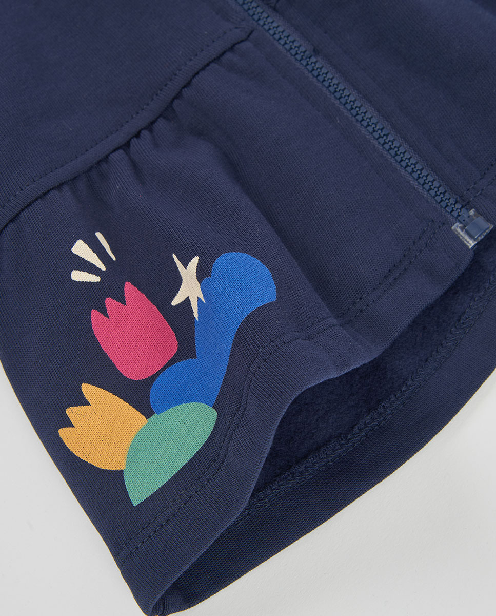 Calças Infantil de Corte Amplo e Cintura Subida Multicolor-4
