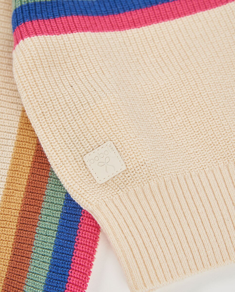 Camisola Infantil de Manga Comprida com Gola Redonda Boboli Multicolor-4