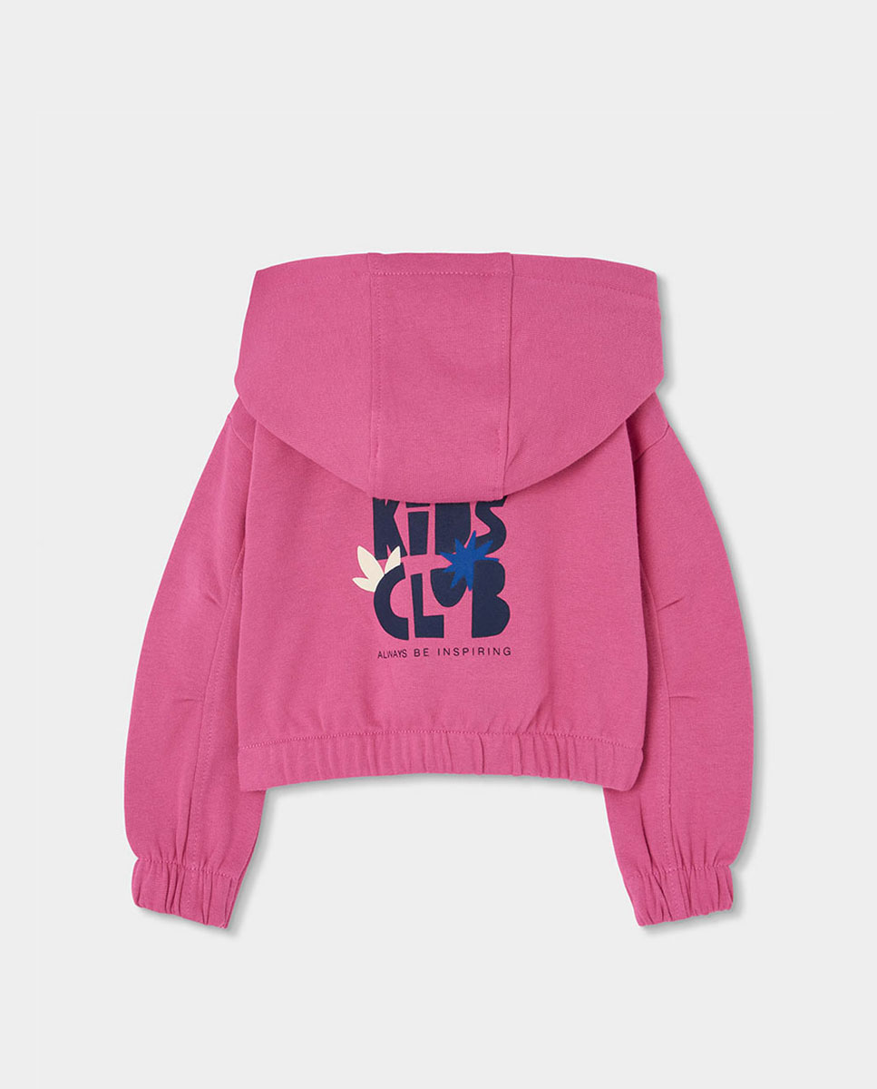 Sweatshirt de Felpa Infantil de Algodão com Capuz Multicolor-2