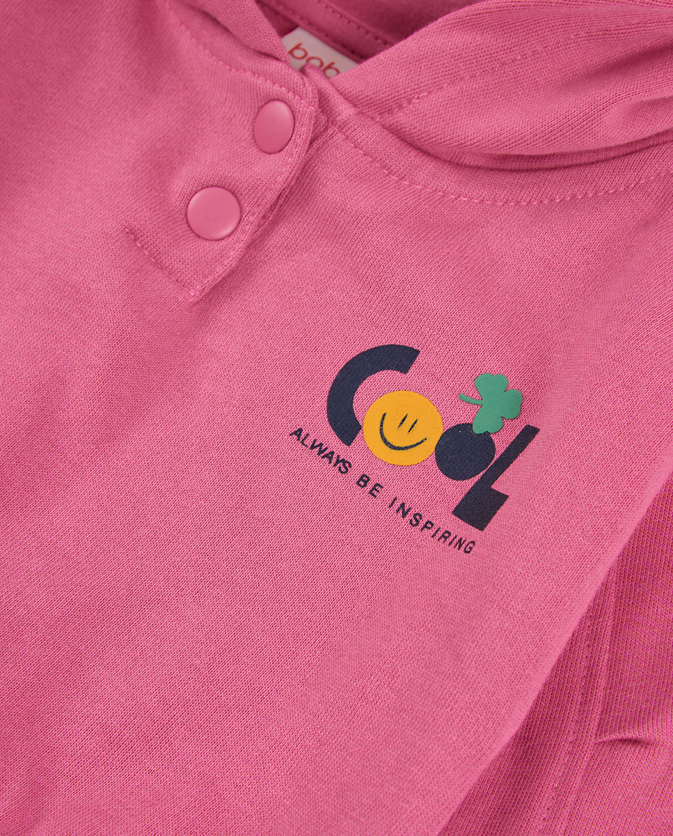 Sweatshirt de Felpa Infantil de Algodão com Capuz Multicolor-3