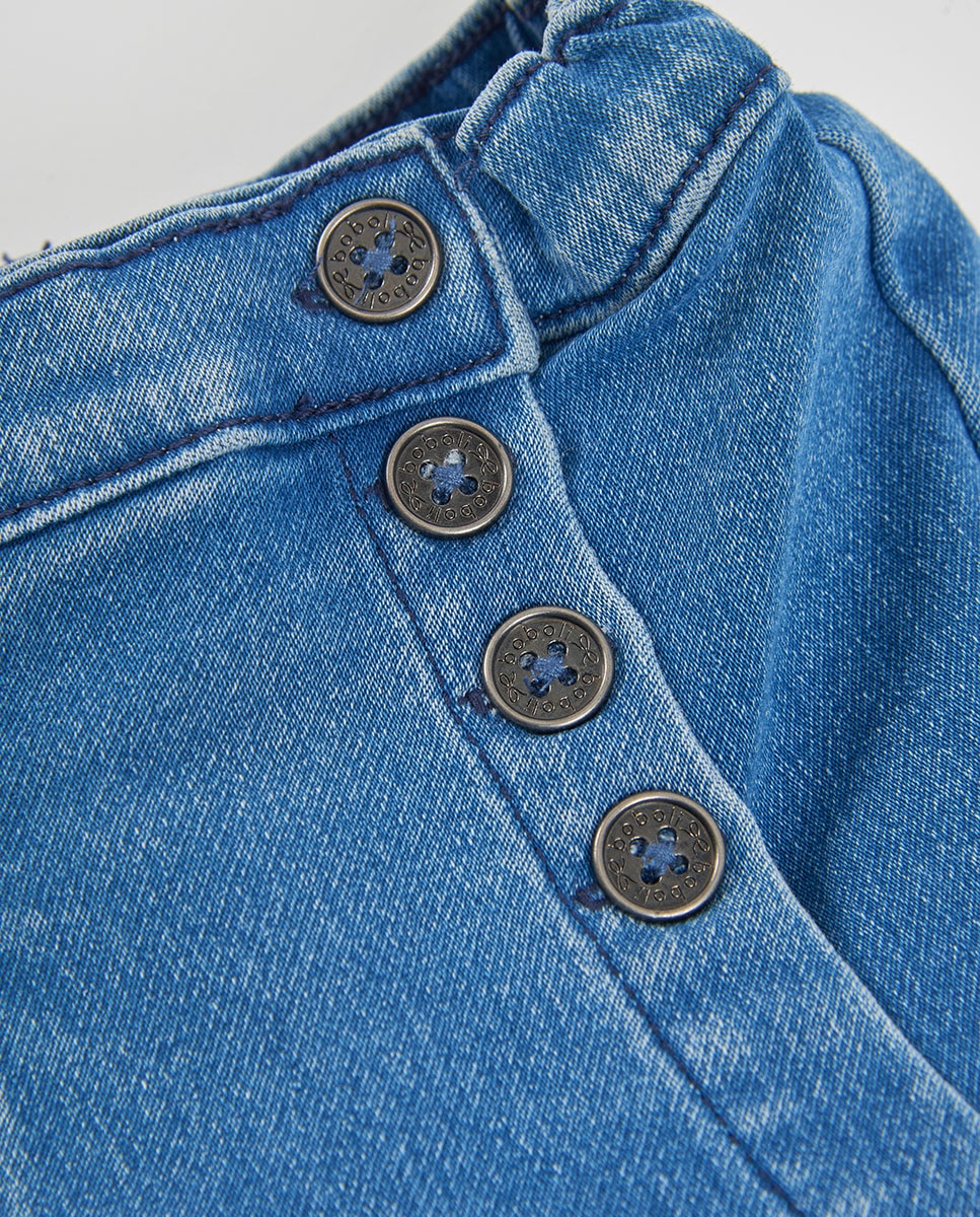 Saia Jeans Infantil Azul-3