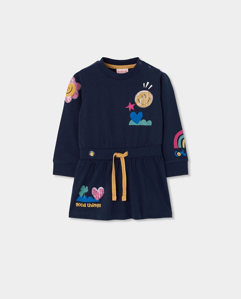 Imagem 0 de Sweatshirt Acolchoada Infantil de Manga Comprida com Gola Redonda