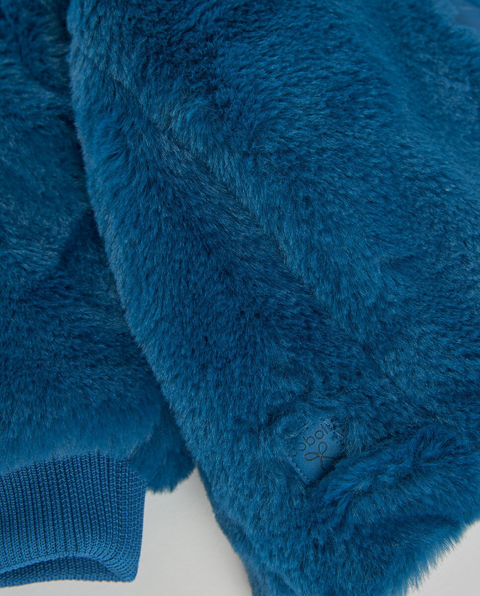 Parka Reversível Infantil com Capuz e Bolsos Multicolor-8