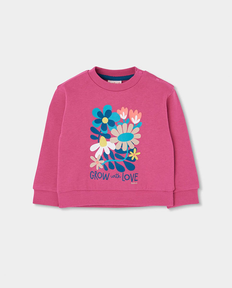 Conjunto de Sweatpants Infantil de Algodão de Manga Comprida Azul-marinho-3