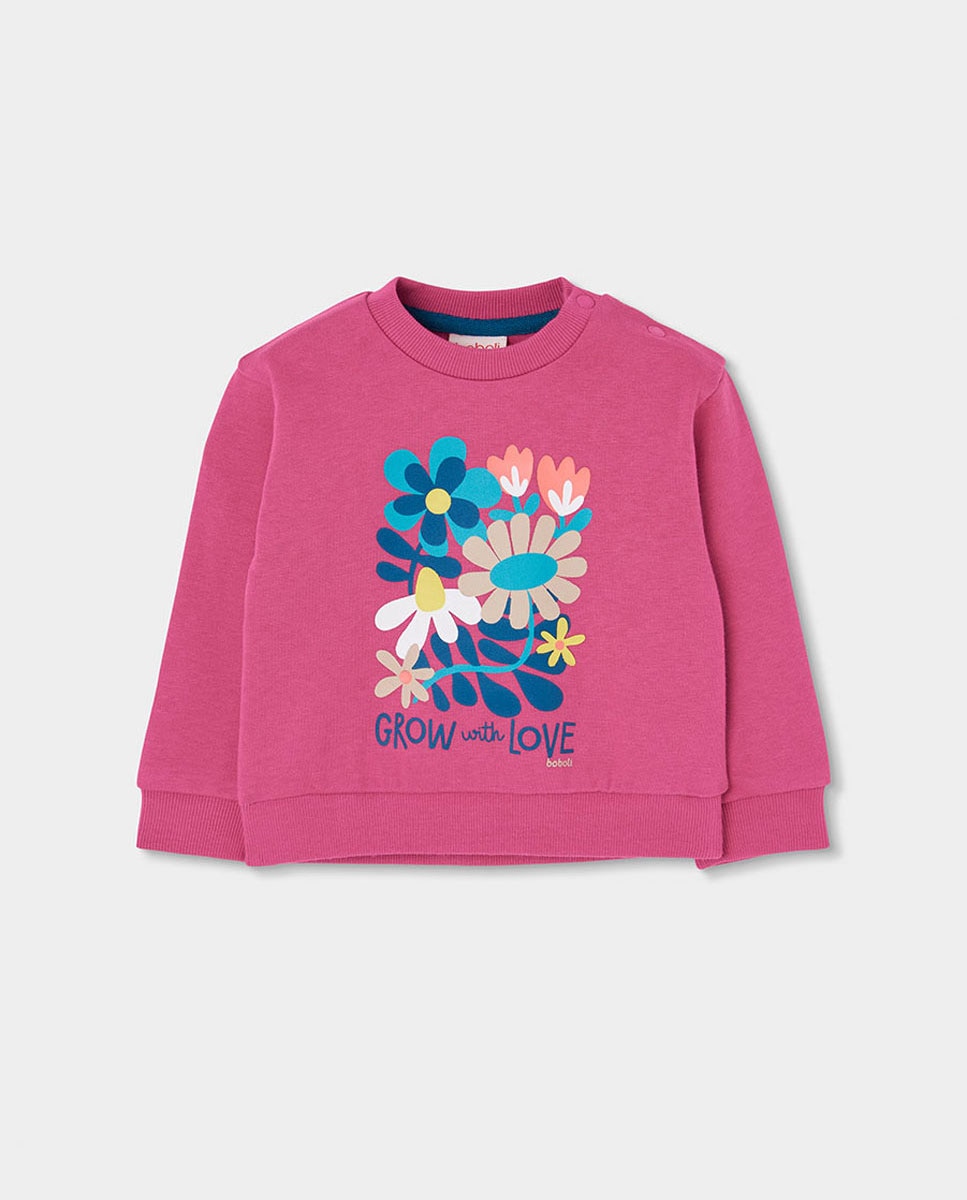 Conjunto de Fato de Treino Infantil de Algodão de Manga Comprida Azul-marinho-3