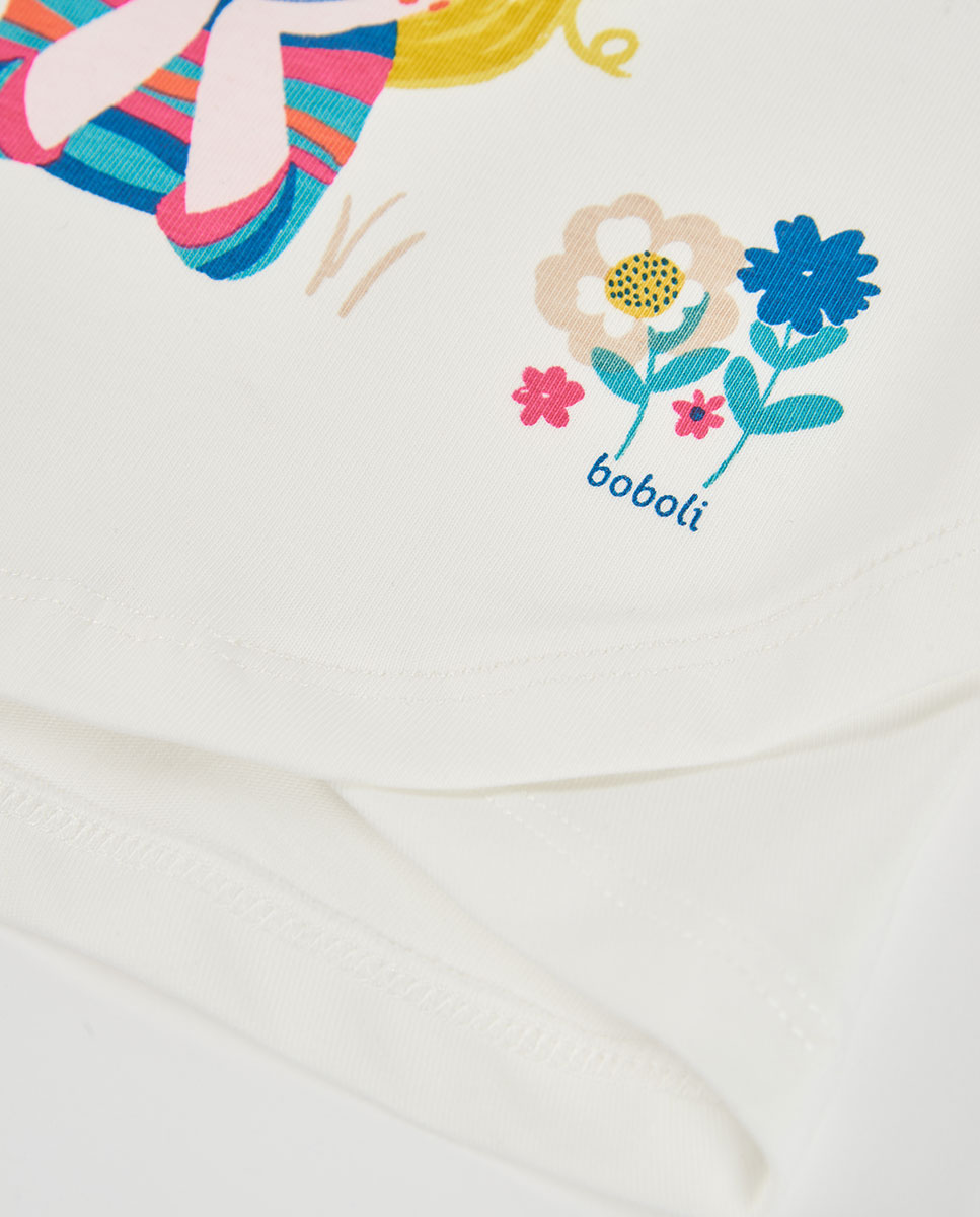 T-shirt Infantil de Algodão e Manga Comprida Multicolor-4