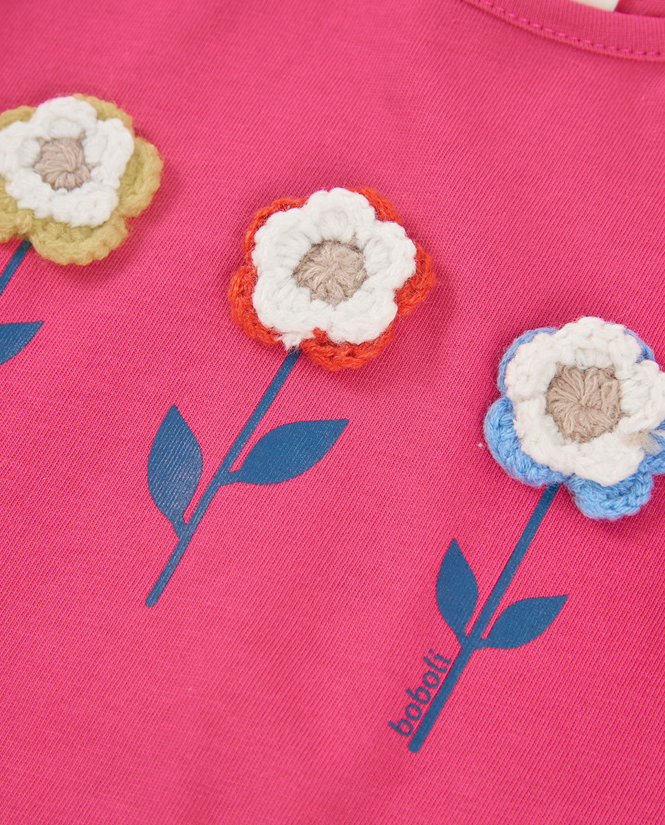 T-shirt Infantil de Algodão e Manga Comprida Multicolor-3