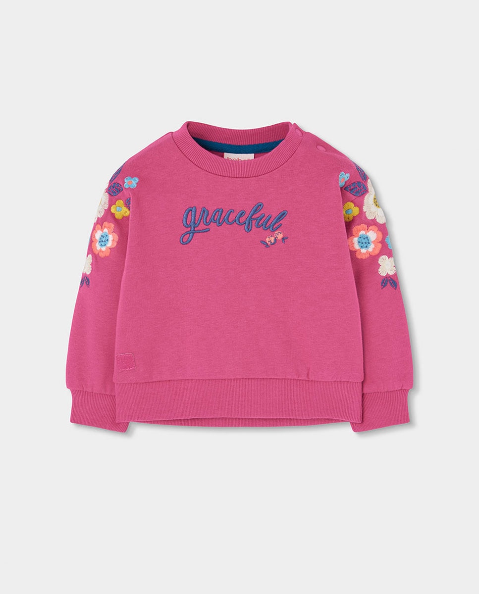Imagem 0 de Sweatshirt de Felpa Infantil de Algodão e Manga Comprida