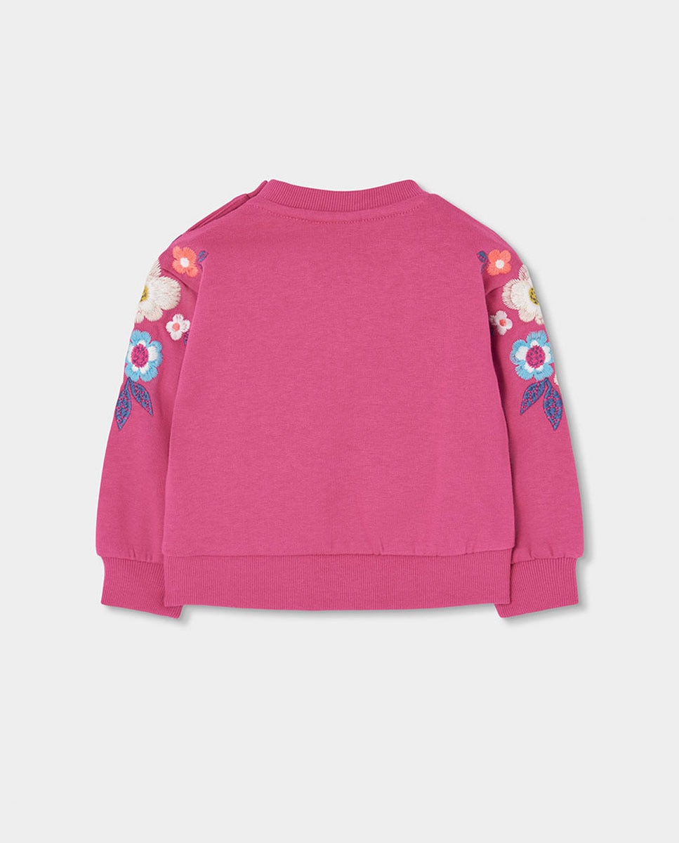Sweatshirt de Felpa Infantil de Algodão e Manga Comprida Multicolor-2