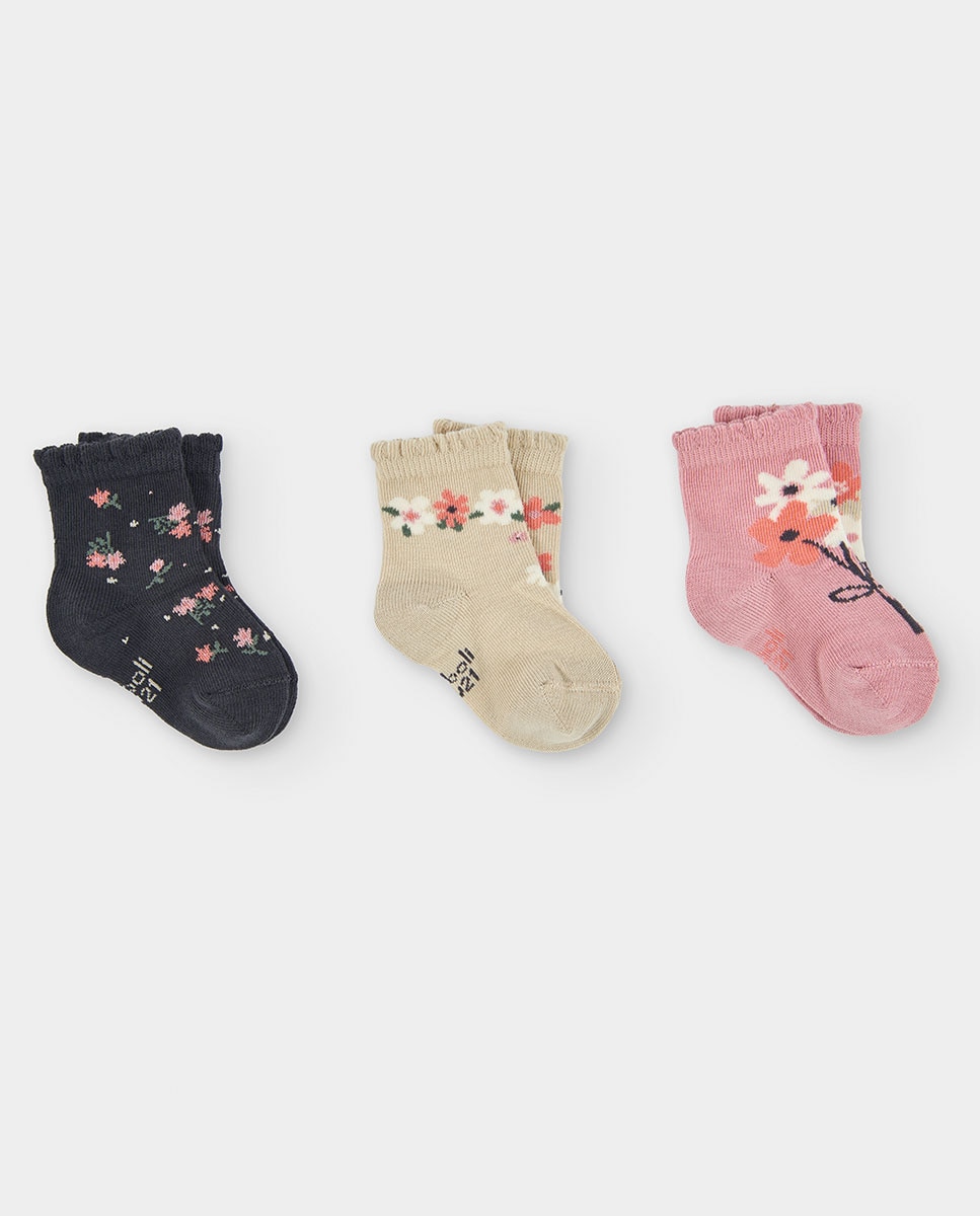 Imagem 0 de Meias Infantil com Estampado de Flores