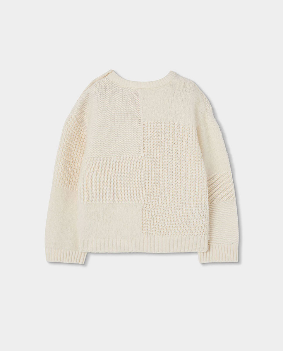 Calças Jeans Amplas com Cintura Subida Infantil Branco-3