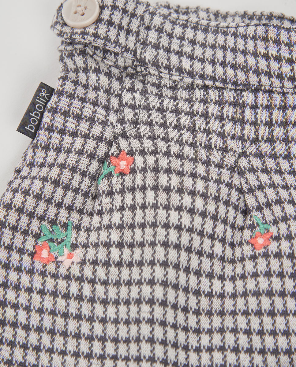 Colete Infantil com Estampado de Flores e Gola em V Multicolor-4
