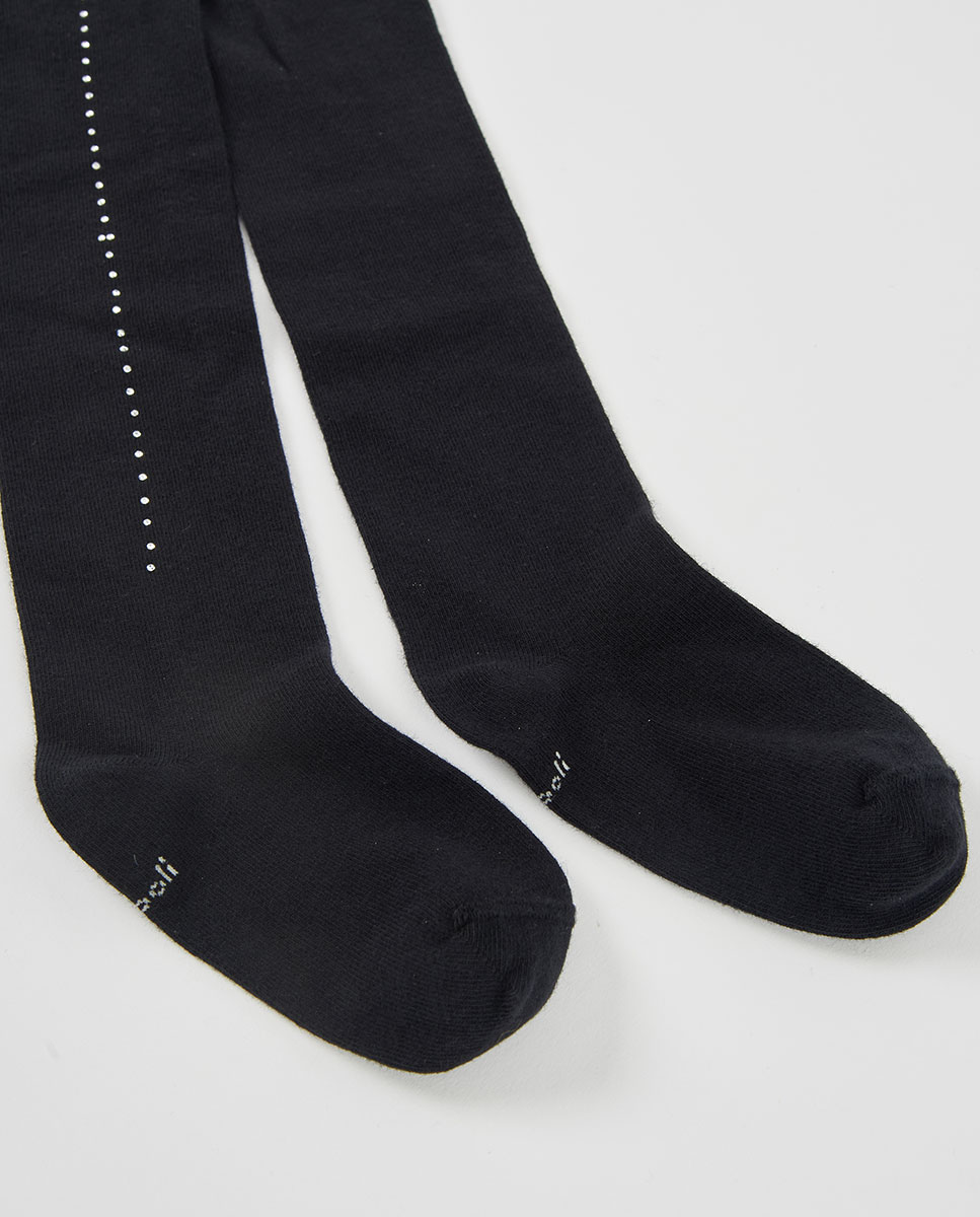 Collants de Cintura Subida Preto-2