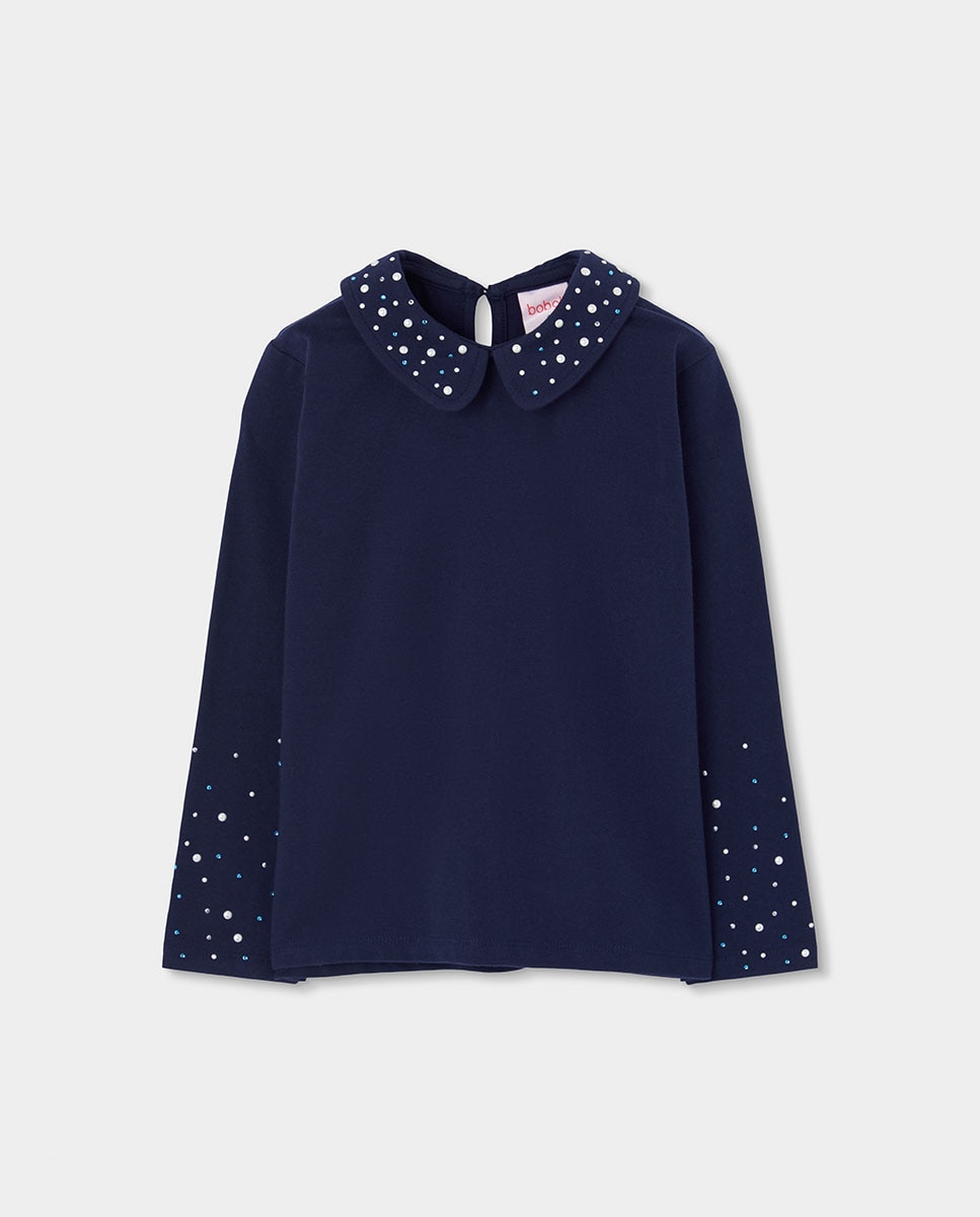 Calças Infantil com Estampado Às Riscas e Cintura Subida Branco-1