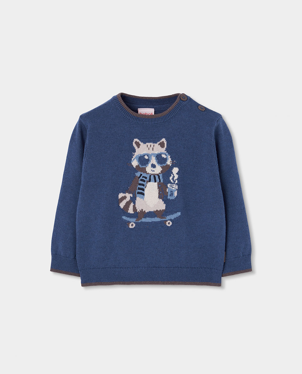 Imagem 0 de Camisa Infantil de Algodão de Manga Comprida com Gola Tipo Camisa