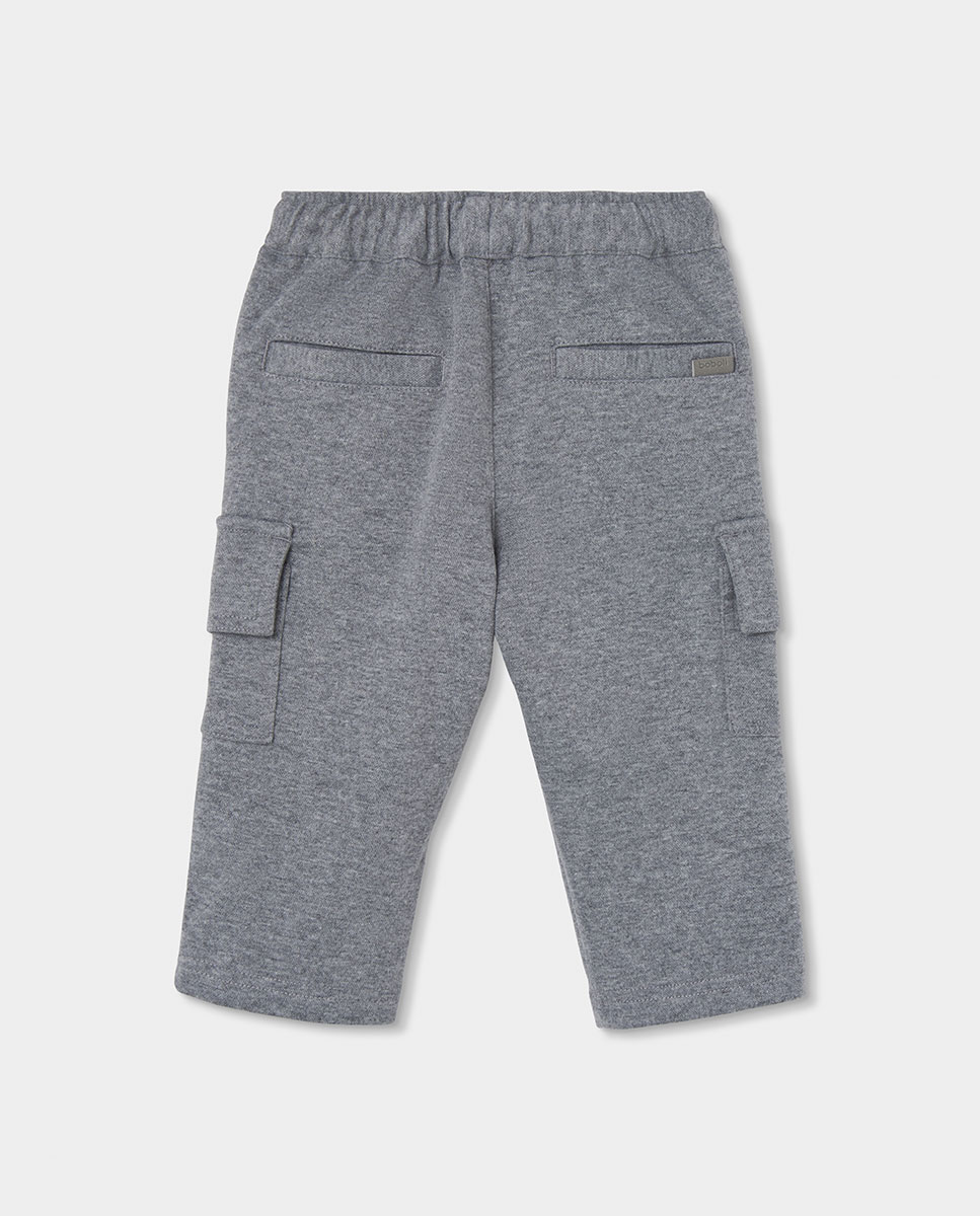 Jogpant Infantil com Cintura Subida Cinzento-2