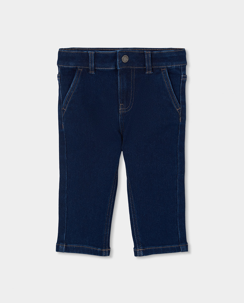 Imagem 0 de Jeans Infantil com Corte a Direito e Cintura Subida