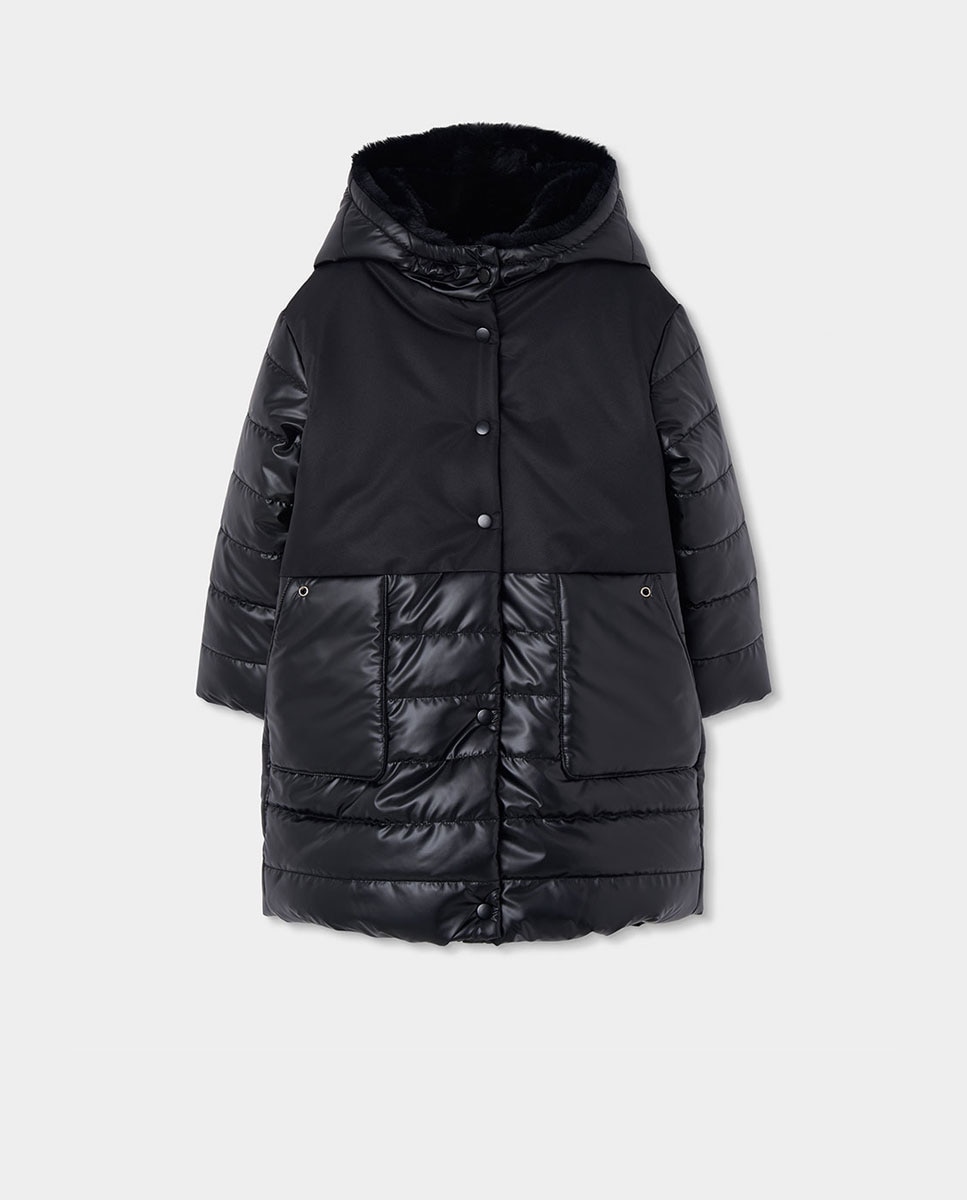 Imagem 0 de Parka Infantil com Capuz e Bolsos Frontais
