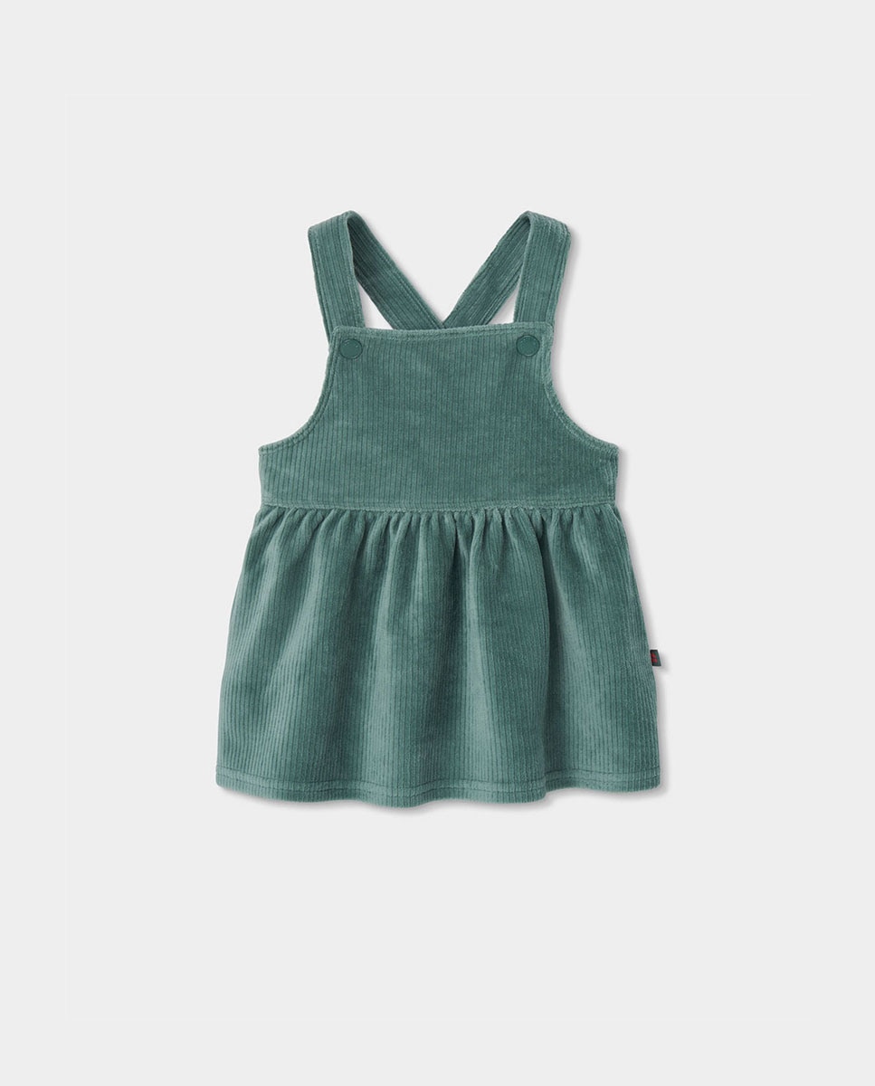 Imagem 0 de Vestido Curto de Bombazina Infantil com Alças e Fecho de Molas