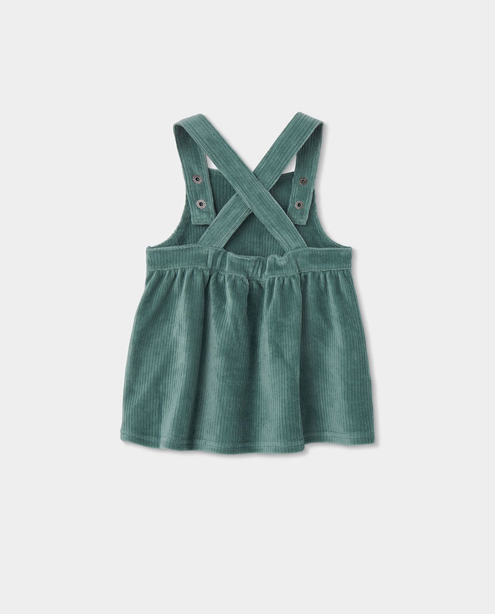 Casaco de Felpa Infantil com Estampado de Flores e Capuz Verde-2