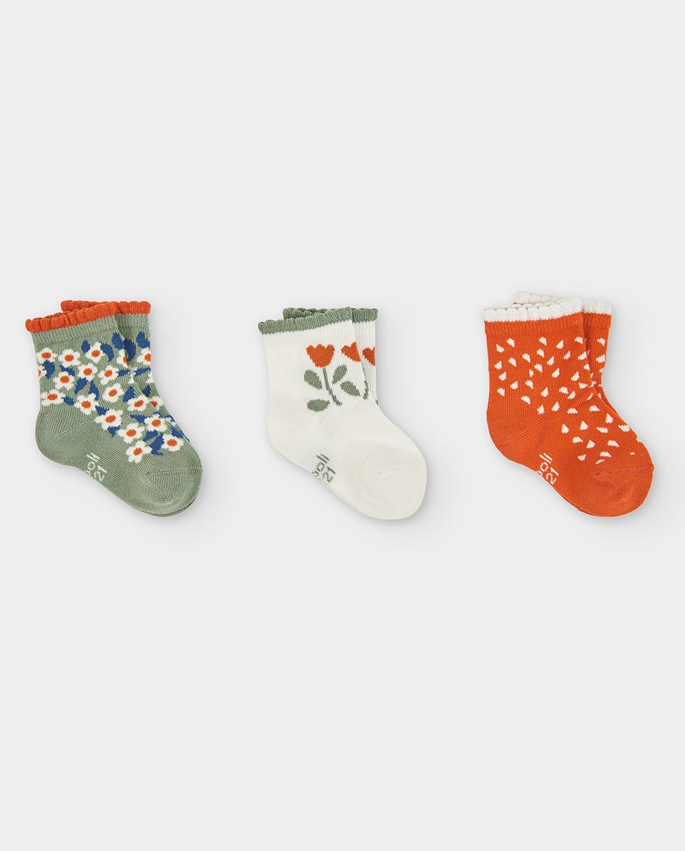 Imagem 0 de Meias Infantil com Estampado de Flores
