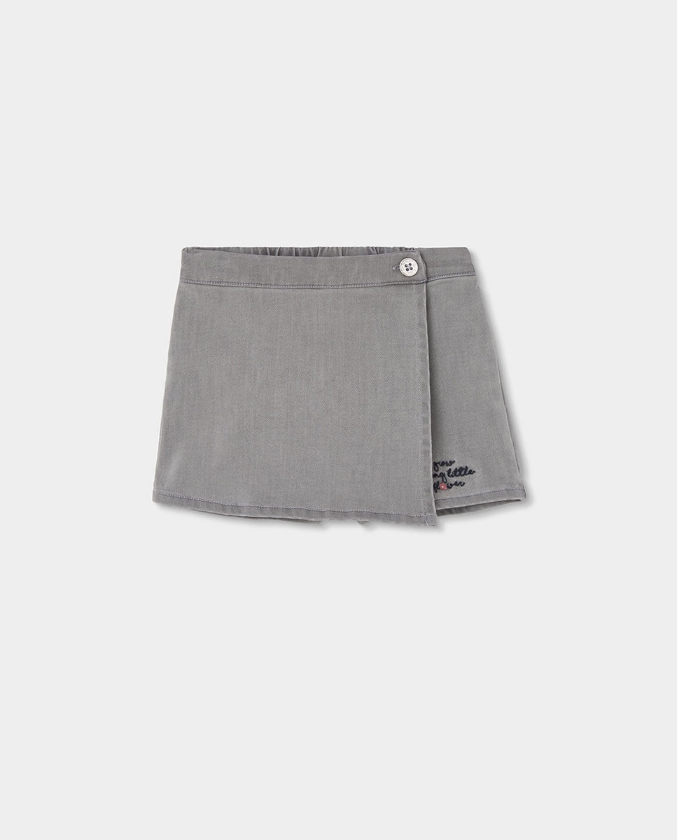 Imagem 0 de Saia-calças Jeans Infantil
