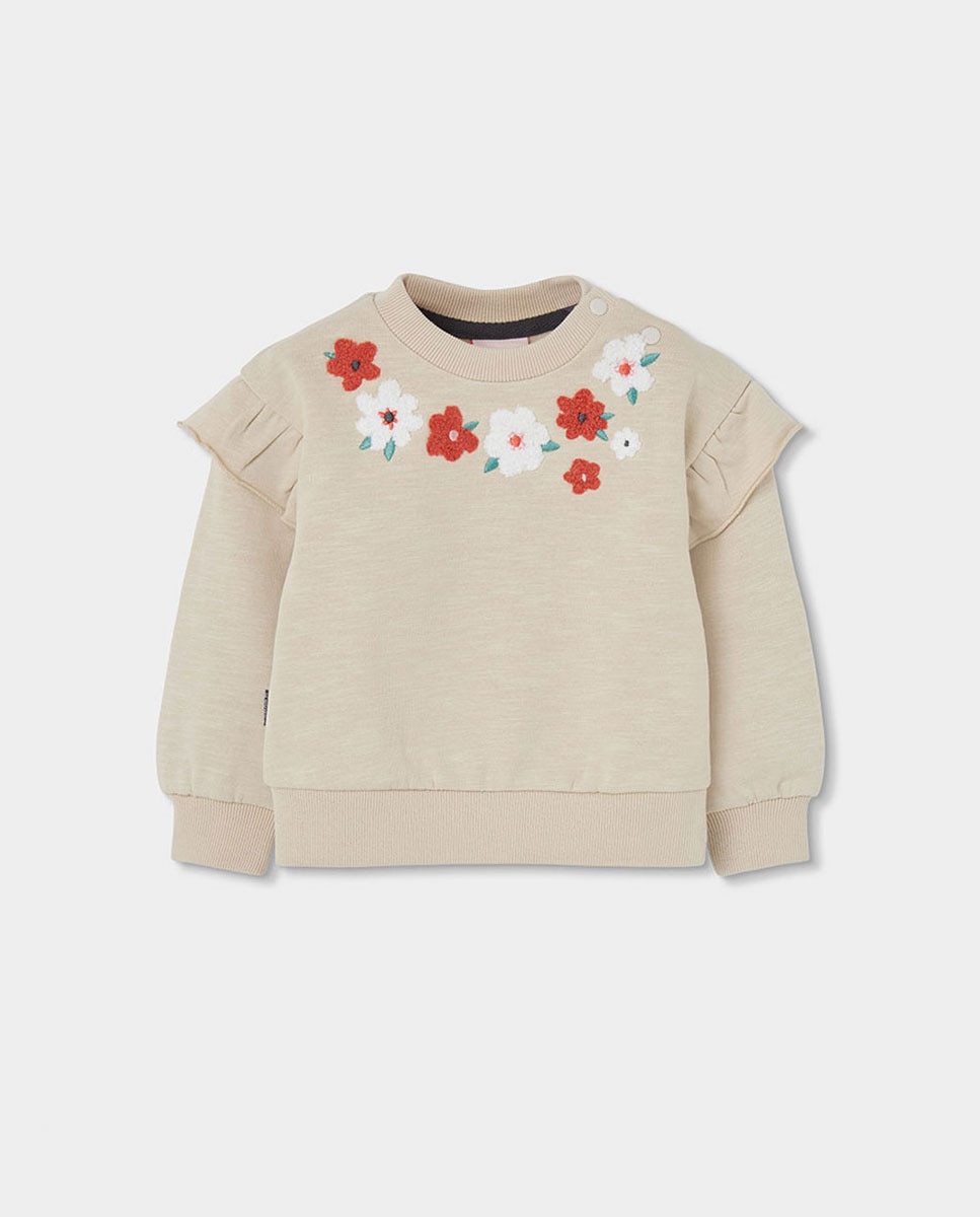 Imagem 0 de Sweatshirt de Felpa Infantil de Algodão de Manga Comprida