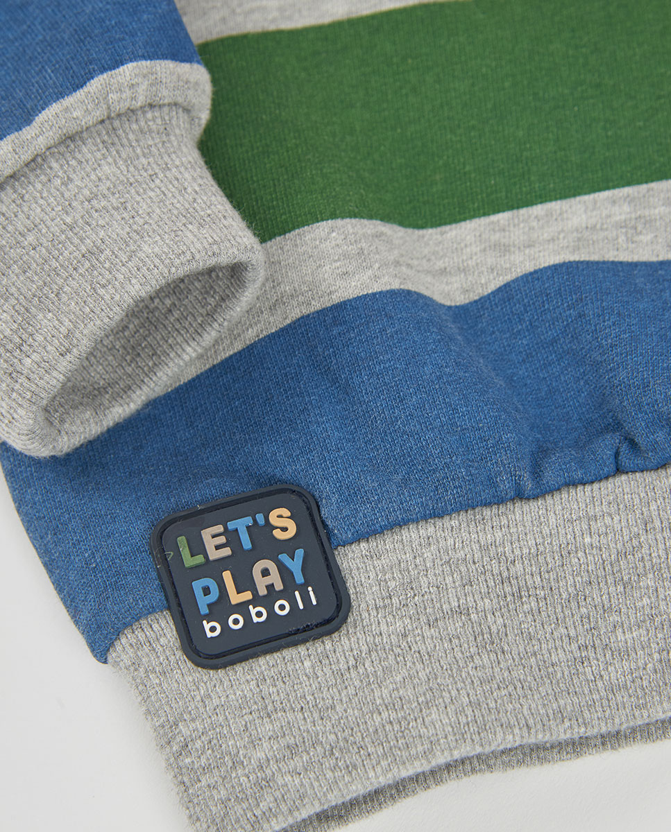 Sweatshirt de Felpa Infantil com Capuz e Manga Comprida Multicolor-4