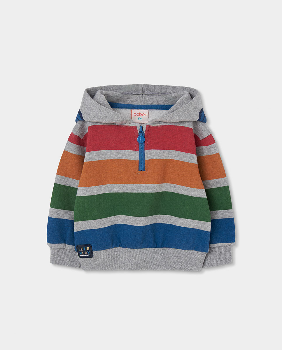Imagem 0 de Sweatshirt de Felpa Infantil com Capuz e Manga Comprida