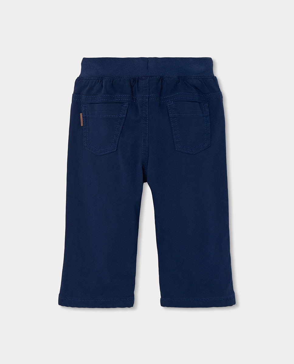 Impermeável Infantil com Capuz e Manga Comprida Azul-marinho-2
