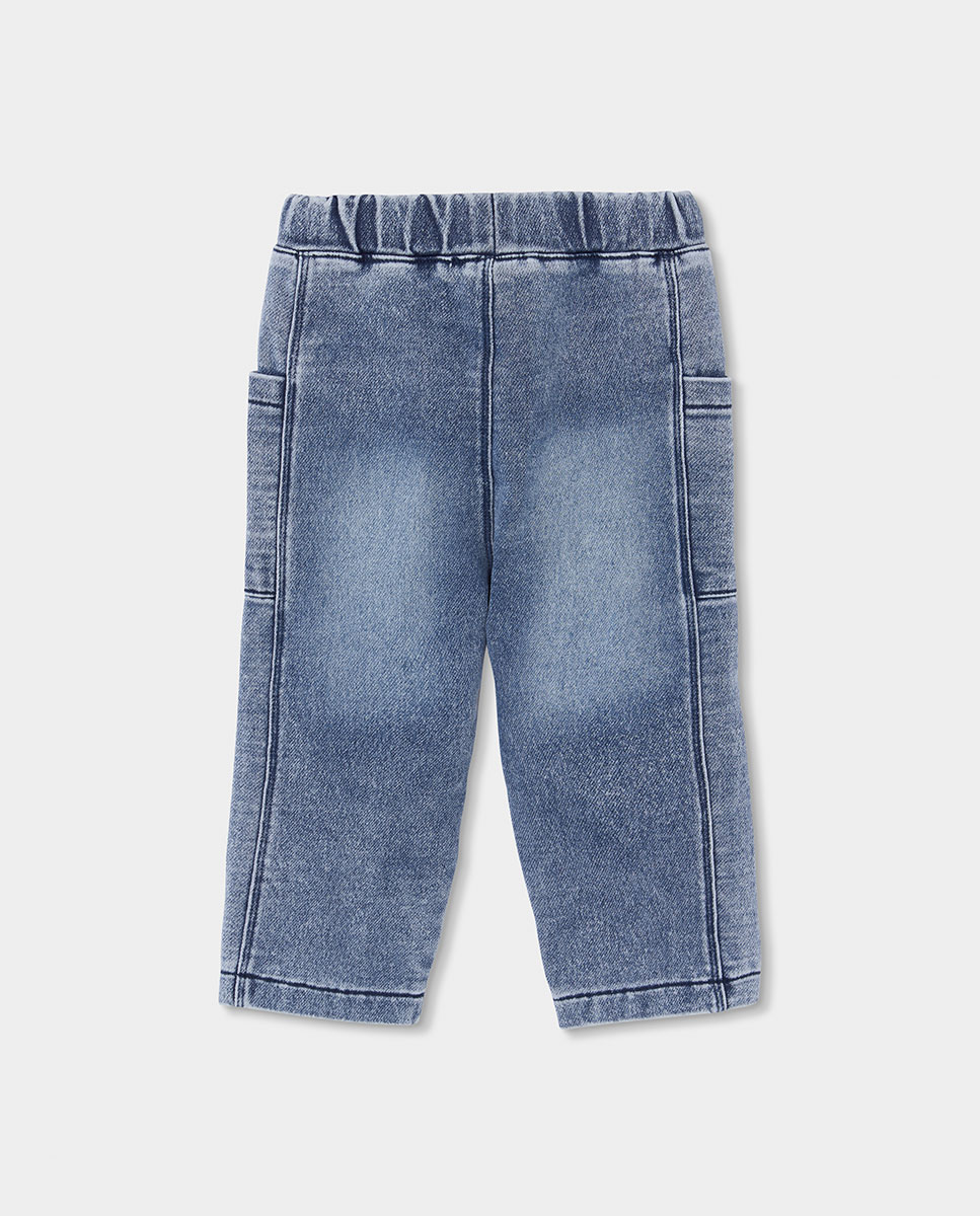 Calças Jogpant Infantil com Cintura Subida Boboli Branco-2