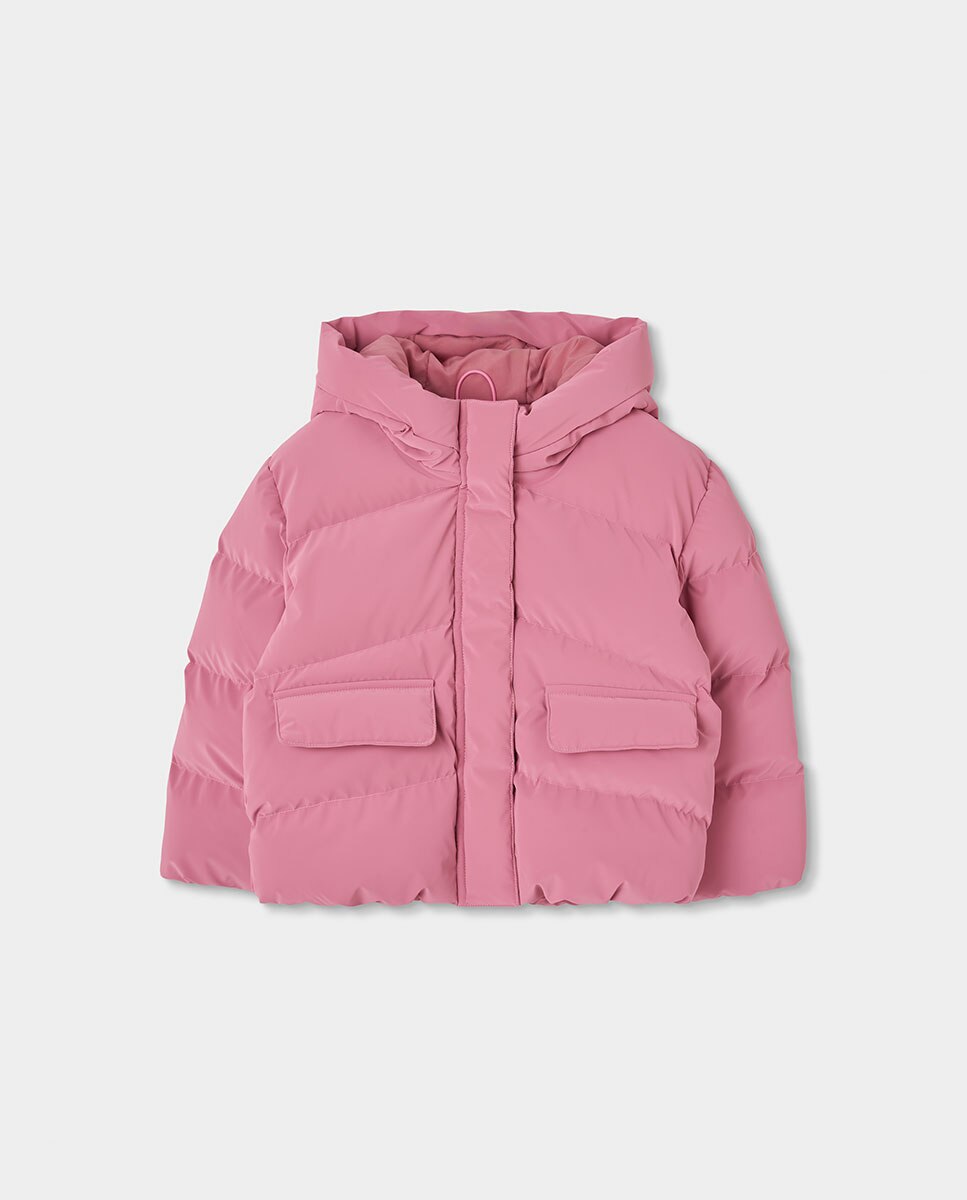 Imagem 0 de Parka Infantil com Fecho Zip e Gola Semicisne