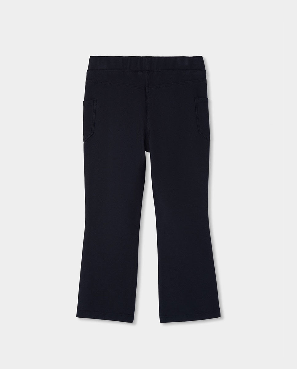 Calças À Boca de Sino de Cintura Subida Infantil Boboli Preto-2