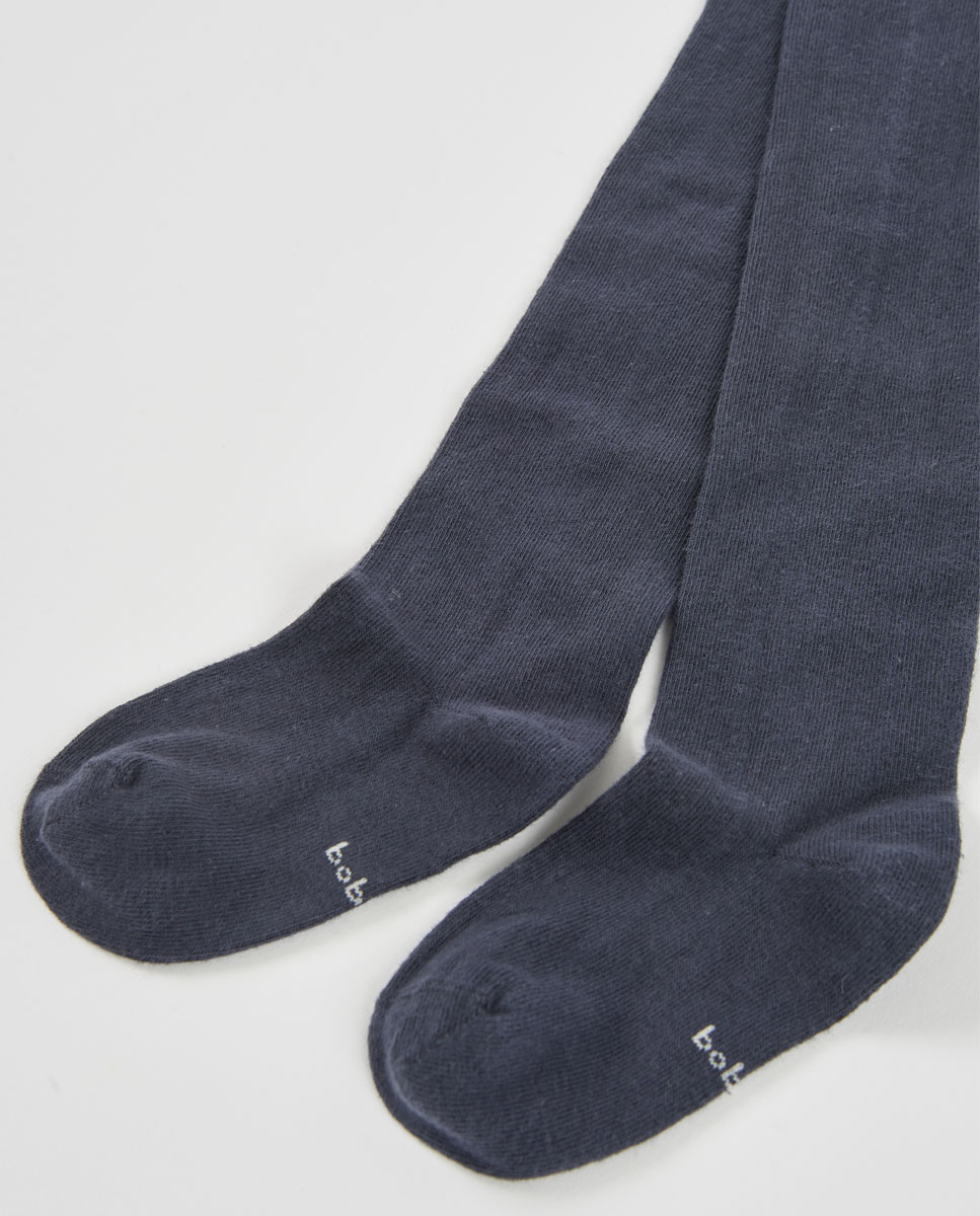 Collants de Algodão de Cintura Subida Boboli Azul-marinho-2