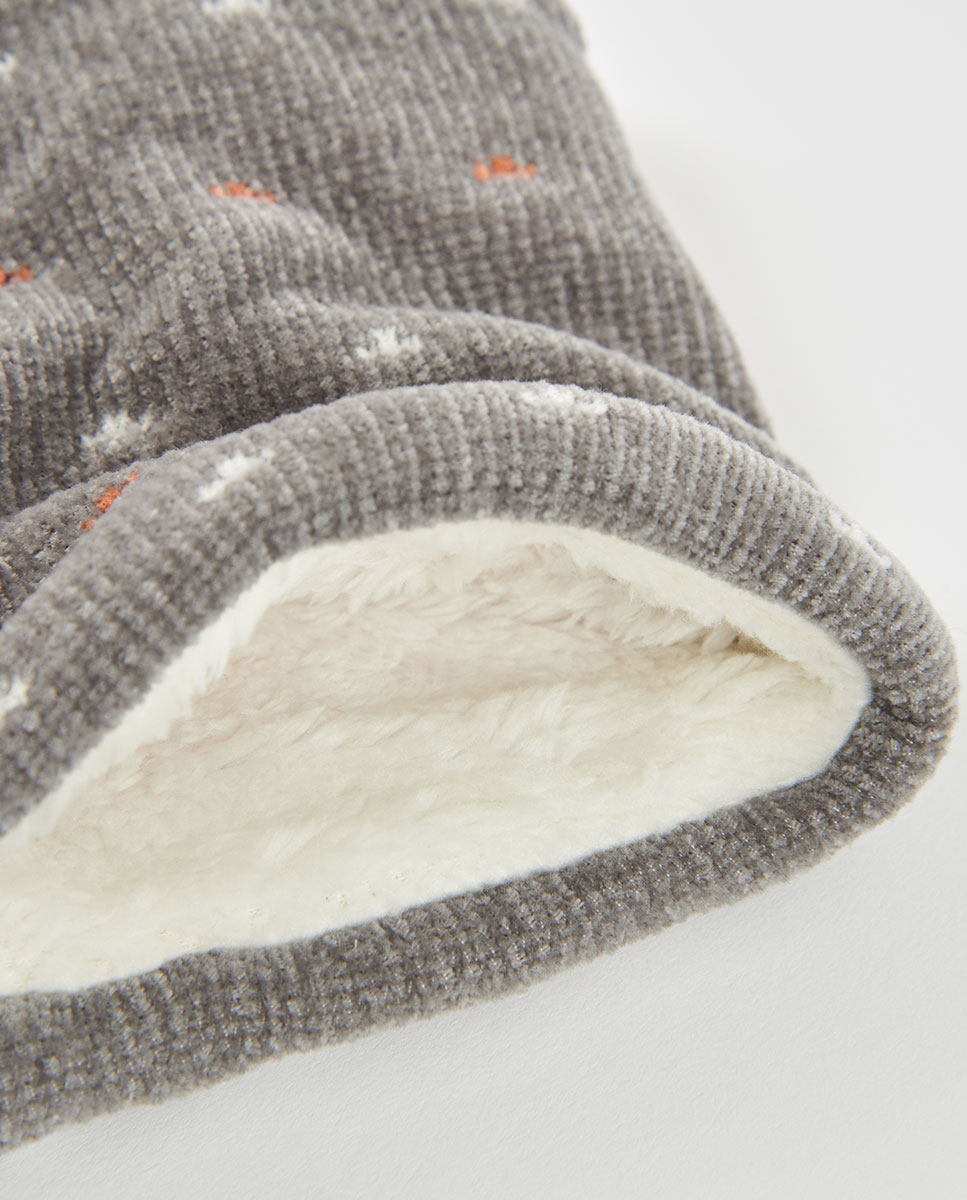 Gola de Bebé com Estampado de Cenefas Branco / Laranja-3