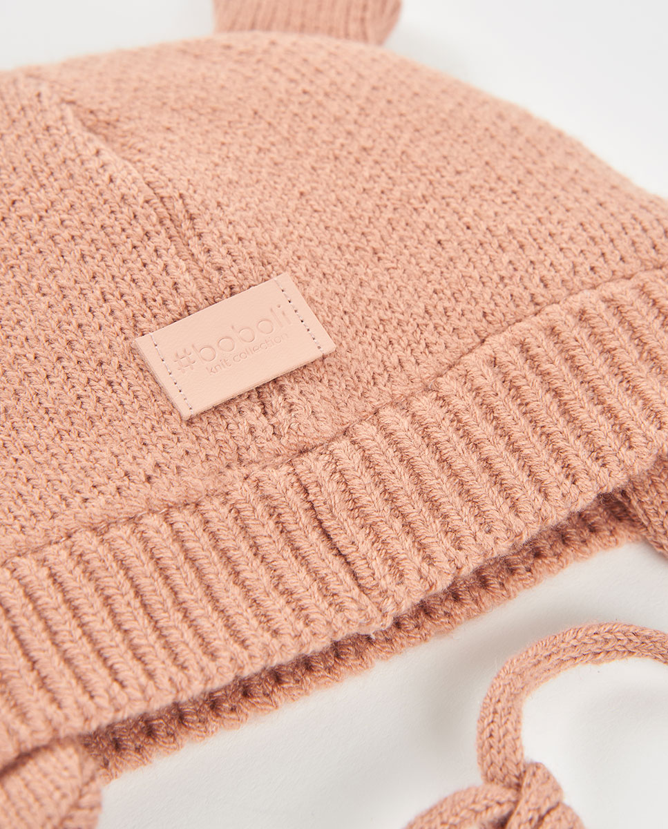 Chapéu para Bebé com Estampado de Animais e Forro Boboli Branco-3