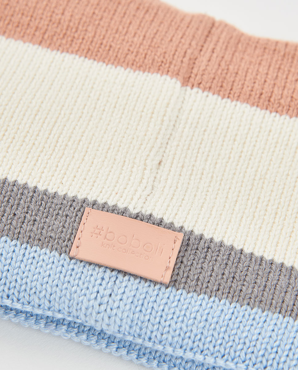 Gola de Bebé com Estampado Às Riscas Boboli Branco-3